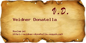 Veidner Donatella névjegykártya